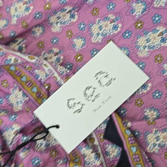 NWT Sea NY Perry One Shoulder Midi Dress Purple Floral Border Print Size Small - Picture 14 of 16